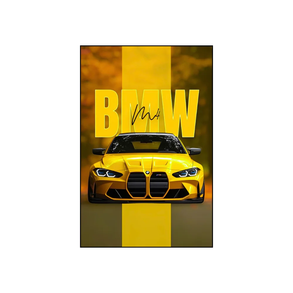 Djane Studio Acrylic Wall Frame | Premium Acrylic Car Wall Frame for Living Room, Bedroom, Office & Gaming Room | Modern Home Décor | Pack of 1 | Size 12x8 Inch